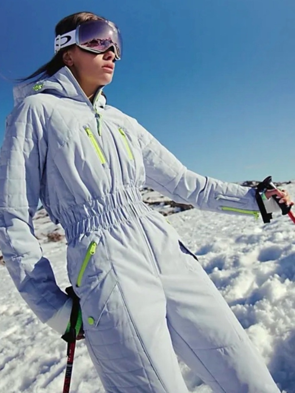 NWT Free People All Prepped Ski Suit Steel Coveralls  Jumpsuit XL